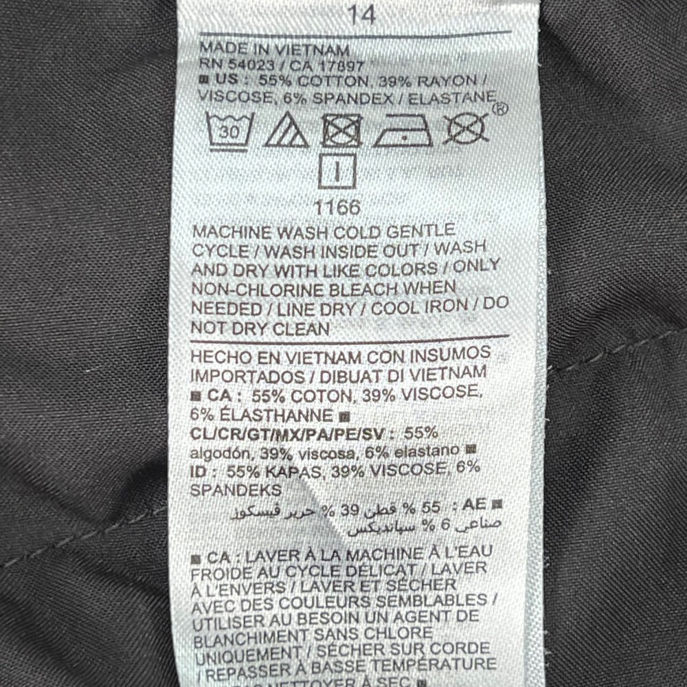 Old Navy High Rise Pixie Flare Pants Womens 14 Dark Heather Grey Stretch Trouser - Picture 2 of 9